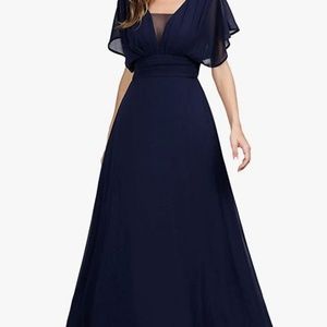 Ever-Pretty Women's Elegant V-Neck Formal Evening Dresses